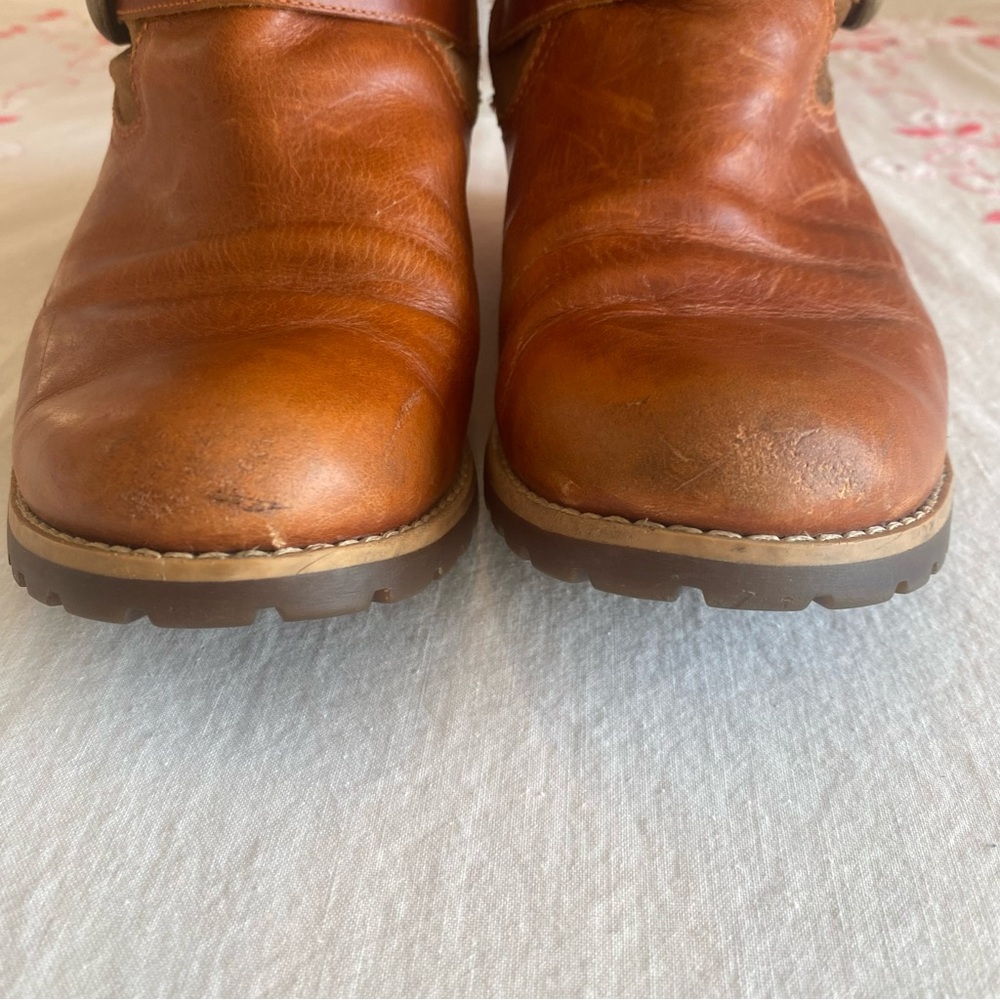 Brown Leather and Suede Riding Boots - Picture 8 of 14